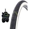 Deestone EBB26BND 1 COPERTONE BIANCONERO + 1 Camera d'Aria 26 X 1.75 (44-559) Bicicletta Slick Stradale