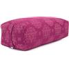 BODHI Yoga Bolster rettangolare, rivestimento in cotone removibile, ripieno di farro, per asanas e Yin Yoga