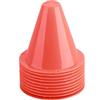 Keenso Set di Coni Marcatori di Calcio, 10 Pacchetti di Marcatura per Calcio Allenamento Set di Barriere di Calcio in Plastica (Arancione)