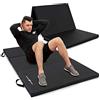 Marbo Sport Tappetino pieghevole stabile con chiusura a strappo 180 x 90 x 5 cm nero