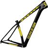 Generico Kit 7 Adesivi Stickers Bici Protezione Decal Universale Telaio Bicicletta MTB Mountain Bike Corsa Ciclo Cross Fat Bike Downhill elettrica Frame CICLOVIA dei Sogni cod.2393 (025 Giallo)