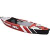 JBZ JBAY.ZONE JBAY.ZONE 330, Kayak Gonfiabile Monoposto per Neofiti e Appassionati, Tre Camere d'Aria, Drop-Stitch ad Alta Pressione, Pompa, Pagaia a Doppia Pala e Sedile Inclusi, Fino a 165kg, 330x79 cm