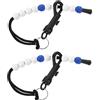 PENIKOKO Contatore di Colpi di Golf Portatile 2 Pezzi in Plastica Blu Leggero e Compatto per Accessori da Golf da Esterno e Appeso alla Tasca