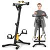 KOMFOTTEU Cyclette da Casa, Pedaliera per Anziani, Pedaliera Riabilitazione per Braccia e Gambe, Altezza e Livelli di Resistenza Regolabili, Cyclette da Allenamento con Cuscinetti Antiscivolo