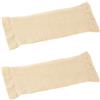 PACKOVE Manicotto Compressione Braccia Donna Beige in Nylon Spandex | Allenamento Fitness, Vestibilità Liscia Sotto i Vestiti, Supporto per Posizionamento delle Braccia