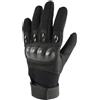 OPENLAND TACTICAL N.ER.G Openland Guanti Protettivi Tattici - Antitaglio, Antiscivolo, Resistenti e Traspiranti - Per Militare, Softair, Caccia, Outdoor, Lavoro, Sicurezza (Nero, S)
