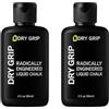 DRY GRIP Dry Hands 59ML Liquid Chalk Grip Solution 2 FL. oz 2 Pack