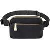 VONCYKI Borsa a tracolla impermeabile leggera unisex estiva alla moda, alla moda, con cintura alla moda, for il petto, la vita e i fianchi, marsupio for lo shopping all'aperto e i viaggi Marsupio Uomo(Black)