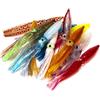 GOLOVENLD 20 esche da pesca a forma di calamaro, esche morbide per pesca in acqua salata, esche artificiali per pesca a traina