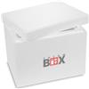THERM BOX Scatola in polistirolo - Thermobox per alimenti e bevande - Scaldavivande in polistirolo (40x30x32cm - 13,2L volume) Riutilizzabile