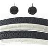 Generico BMZ 2 Copertoni DEESTONE 26 x 1 3/8 BIANCONERO Olanda + 2 Camere d'Aria 26 x 1 3/8 VALVOLA Italia