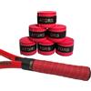 Gristor Overgrip per racchetta da tennis, assorbente, antiscivolo, per tennis, badminton, pickleball, impugnatura e overwrap, superficie goffrata (impugnatura per racchetta 6, nero)