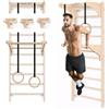 MAMOI Scala da ginnastica da parete per adulti con barre per dip, anelli da ginnastica e impugnatura per allenamento, stazione di allenamento avanzata per l'allenamento a casa, design personalizzato