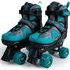 Apollo Champion Regolabile Quad Skate - Pattini a rotelle regolabili per bambini, comodi e regolabili, per ragazze e ragazzi, taglie 31-42