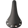 VRTYVEYBB Sella di ricambio per bici a scatto fisso, in pelle PU con rivetti, comoda ed elegante (nero)