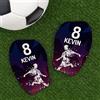 Wanapix | Parastinchi da Calcio Personalizzati per Bambini | Imbottiti e Leggero | Con Foto, Nome e Numero | Personalizzazione totale - Taglia M