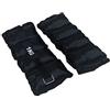 Rebecca Mobili Set 2 Cavigliere Pesi Polsi Caviglie, Nero, Chiusura Strappo Regolabile, Fitness Jogging Ginnastica - 2 x 1 kg - SP5039