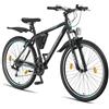 Licorne Bike Guide Premium Mountain Bike 27,5 pollici - Forcella ammortizzata MTB con freni a disco - Qualità tedesca - Per ragazzi e adulti (nero/blu)