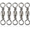 Supertool 100 girelle da pesca a barile con anello solido girevole per pesca a rotolamento, accessori per acqua salata o d'acqua dolce (n. 4, lunghezza 2,5 cm)