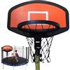 Generisch Trampolino da basket - Struttura leggera e resistente agli urti, per la conversione del luogo di rimbalzo, montaggio a parete posteriore ad anello a rete, di coordinazione salto e