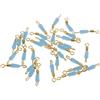 KBOLAE 30pcs Quick Change Pesca Girelle Clip Pin Fast Link Linea Connettore 15mm, Blu, 30 Pezzi 15mm