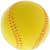Timcryxient Palla da baseball per allenamento sportiva, gioco di squadra, softball elastico, 6,3 cm, giallo