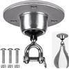 BeneLabel Speed Bag Girevole - in Acciaio Inox Speedbag Girevole con Rotazione a 360° - Girevole da Boxe per Sacco da Boxe - Facile da installare sul Sacco da Boxe da Appendere