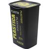 BELLI E FORTI - Pattumiera Recycling Plastica 50 Litri Nero - h53,5x37,5x36 cm