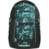 Coocazoo Mate - Zaino per la scuola, ergonomico, regolabile in altezza e dimensione, con cintura toracica e cintura in vita, Pixel Blox - Nero