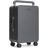 TUPLUS Valigia da viaggio rigida in ABS leggero da 50,8 cm, con maniglia larga, ruote girevoli TSA, serratura a combinazione TSA, serie Balance 2.0, Grigio pietra., Checked 24'', Minimalista