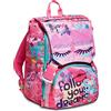 SJ GANG STYLE JAM GANG Zaino Estensbile, Rosa, Tasche multifunzione, Per bambine e ragazze, Scuola elementare, Tempo Libero