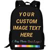 AOOEDM Zaino personalizzato per uomo donna, zaini personalizzati con testo fotografico Borse personalizzate Zaino da viaggio casual personalizzato