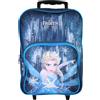 Bagtrotter - La Regina delle Nevi - Frozen - Disney - Zaino scuola su ruote - Blu - 1 scomparto con zip - 1 tasca con zip - Spallacci imbottiti - 30x12x41cm - Poliestere - Zaino scuola materna