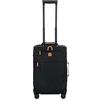 Bric's Trolley Cabina Espandibile X-Collection, Valigia Bagaglio a Mano con 4 doppie Ruote, Resistente e Ultra Leggera, Dimensioni 36x55x23 cm, Black