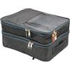 atorakushon Borsa per scarpe da viaggio, impermeabile, portatile, organizer per scarpe, custodia per scarpe, colore grigio