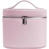 Generic Borsa da viaggio portatile in pelle, borsa cosmetica rimovibile con scomparto for il lavaggio separato, unisex(Light pink)