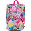 Seven SJ Gang Zaino Scuola Estensibile, Rosa, Magicance, Zaino Doppio Scomparto Estensibile Tramite Zip Laterali, Tasca Porta Borraccia, Zaino Scuola Elementare, Zaino Bambina