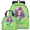 velquessa Zaino personalizzato per bambini Zaino scuola Personalizzata con nome/testo zainetto bambina Borsa porta pranzo termico Personalizzate zaini Regalo Ritorno a Scuola, Per Scuola e Viaggi