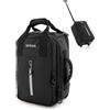 Hauptstadtkoffer Blnbag M7 - Trolley da viaggio 40×20×25 cm Materiale impermeabile, piccola Valigia, cabin bag max 20L, borsone per aereo leggero 2 ruote, Bagaglio morbido Scomparto imbottito per laptop, Nero