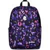 Invicta Zaino Scuola Carlson Fantasy Viola, Mono Scomparto Con Tasca Porta PC o Tablet e Porta Borraccia - Per Superiori, Università e Viaggio, Ragazza Donna