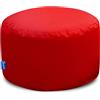 Bruni Pouf L in rosso, pouf rotondo, per interni ed esterni, ideale come poggiapiedi, per yoga, meditazione, prodotto in Germania
