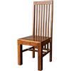 MASSIVMOEBEL24.DE Sedia in legno acacia - laccato / marrone chiaro 45x46x110 OXFORD #25