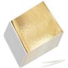 Msiud 200 Fogli Oro Extra Large, 14x14 cm Foglia Oro Specchio per Pittura e Decorazioni Materiale Rame Doratura Mobili Vintage Wedding Decor Lavori Artistici Facile Applicazione Anche per Principianti