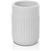 Inbagno Portaspazzolini Bagno a Bicchiere Bianco, in Ceramica, Linea Cup