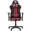 Ranqer Felix Sedia Da Gaming Ergonomica Stile Racing Con Schienale Alto Per Persone Alte, Materiali Resistenti, Base In Nylon, Supporti Lombare E Cervicale Regolabili, Cuscini Inclusi, Nero/Rosso