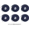 M METERXITY 6 Pezzi Laccetti per Pantaloni della Tuta Blu Navy Cordini