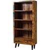 MASSIVMOEBEL24.DE SIXTIES #107 Scaffale in legno riciclato - laccato/multicolore 90x35x180