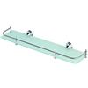 Feridras Mensola Bagno Vetro 6x14x50 Cromata in Double Blister Linea Facile, cromo
