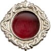 Holyart Ostensori, Teche, Reliquiari Metallo: Reliquiario di Diametro 3.5 cm Decoro Argentato Bordo