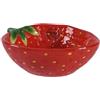 Decoris INSALATIERA A FORMA DI FRAGOLA 15,5X12 ROSSO DOLOMITE